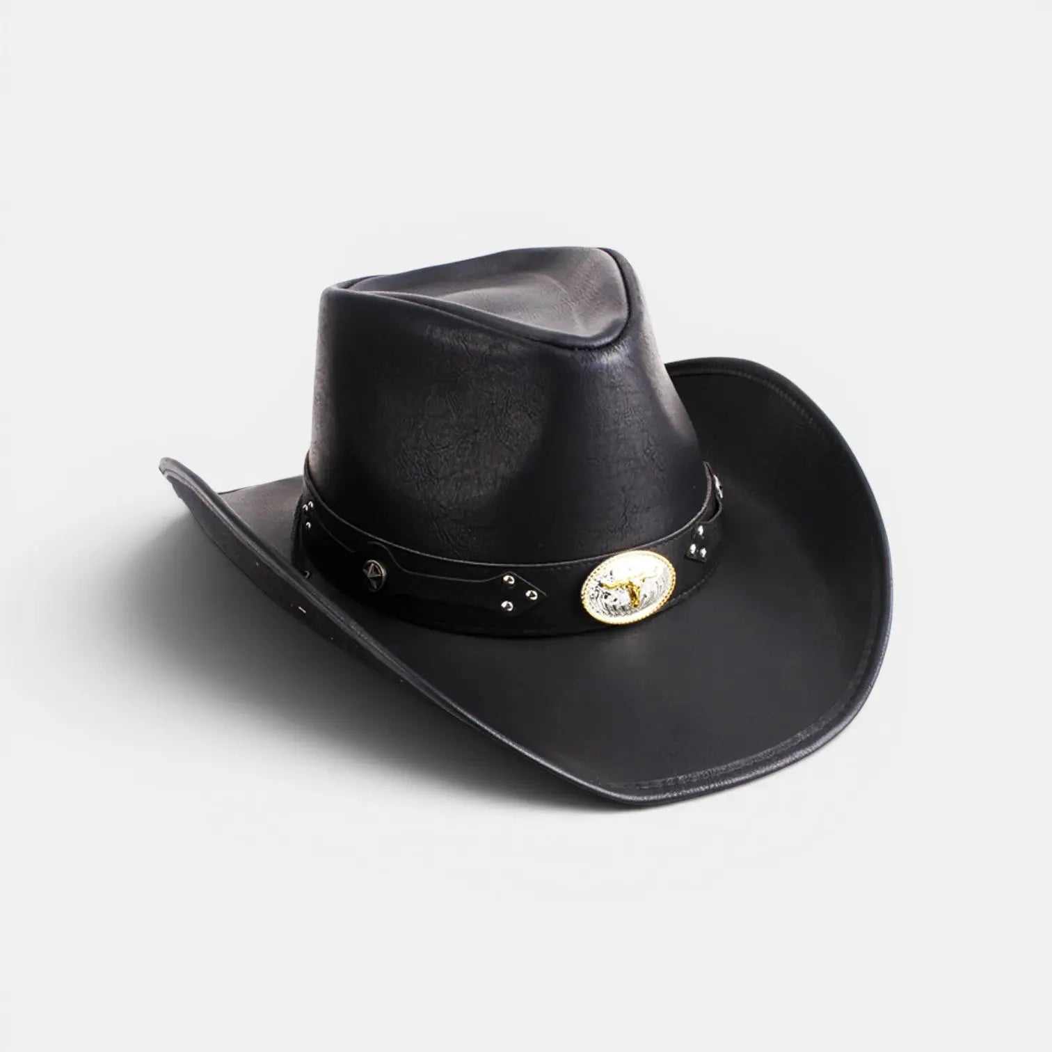 Chapeau Cowboy Cuir Véritable Motif Taureau Homme La Boutique du Chapeau