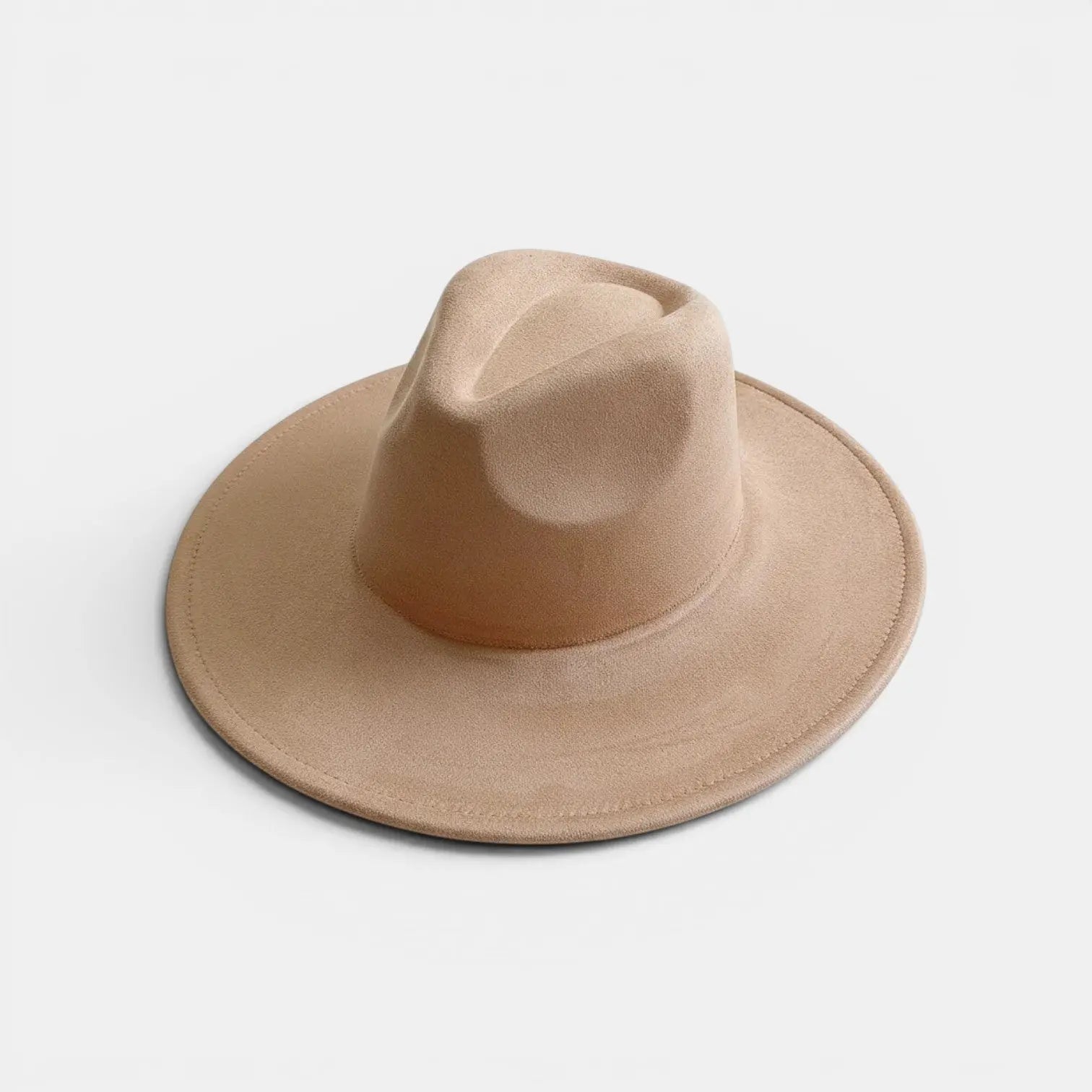 Chapeau Fedora Suédine Bord Large Unisexe