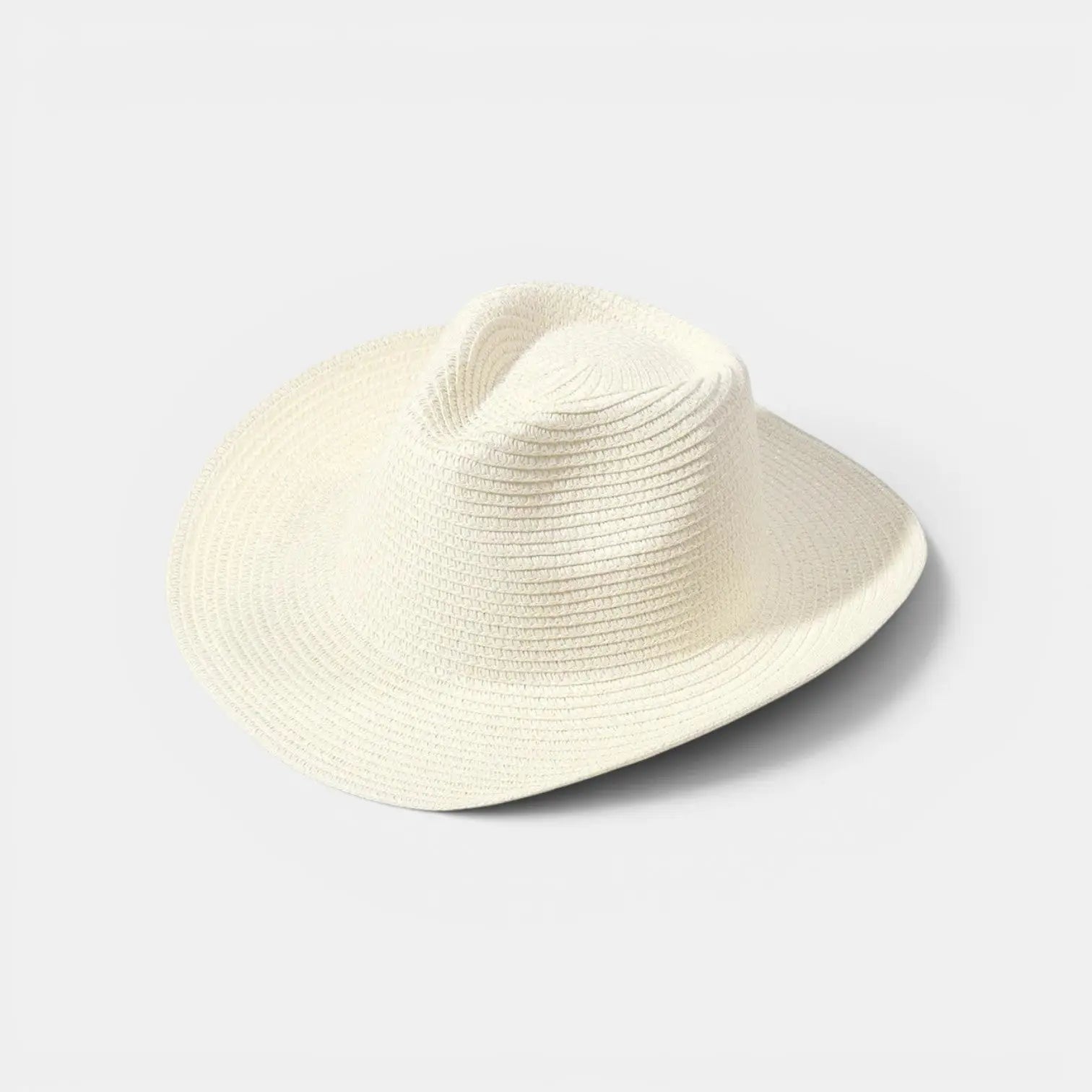 Chapeau Paille Fedora Bord Large Femme