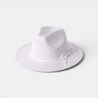 Chapeau Fedora Suédine Bord Large avec Boucle Métal La Boutique du Chapeau