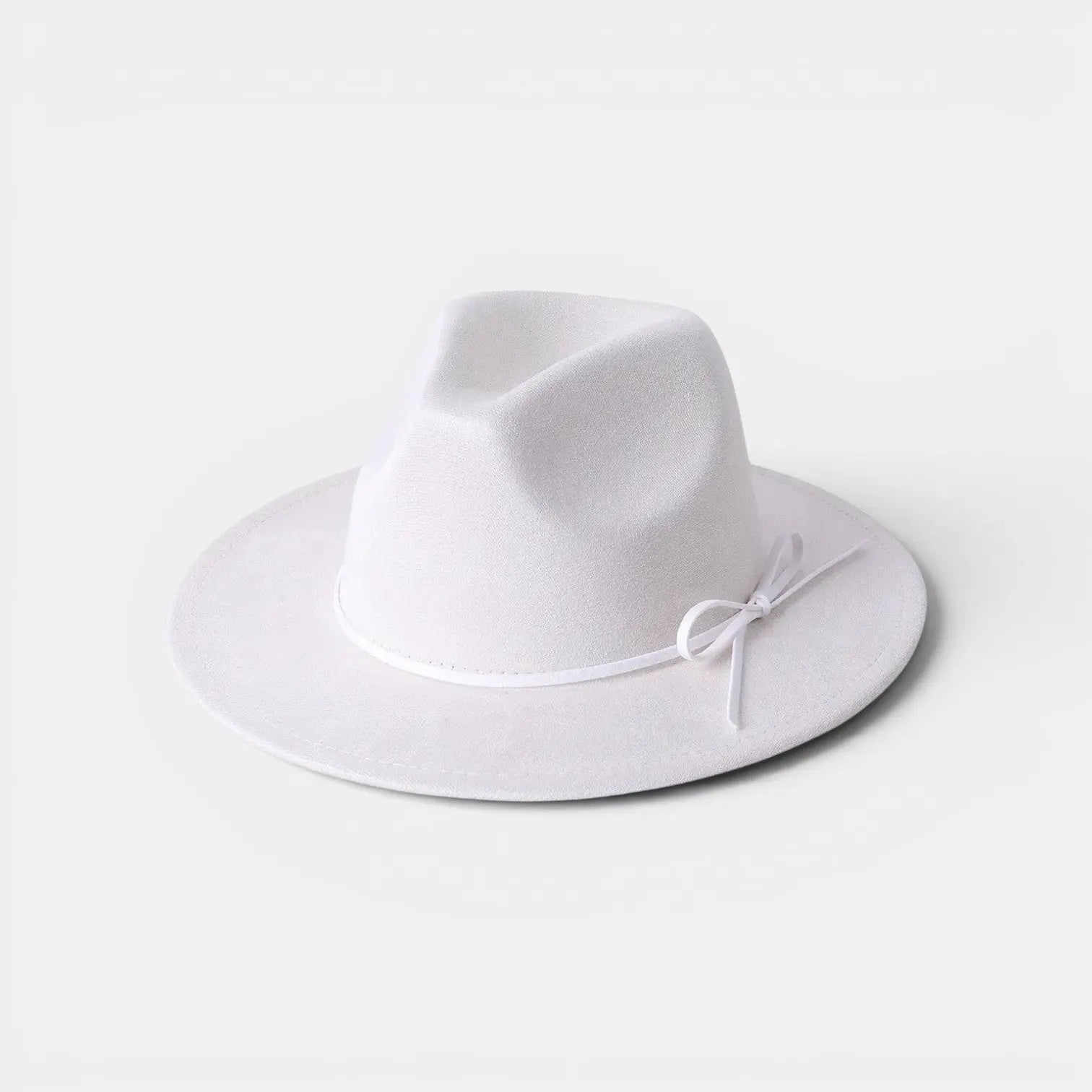 Chapeau Fedora Suédine Bord Large avec Boucle Métal La Boutique du Chapeau