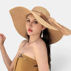Chapeau Paille Bord Large Noeud Femme La Boutique du Chapeau