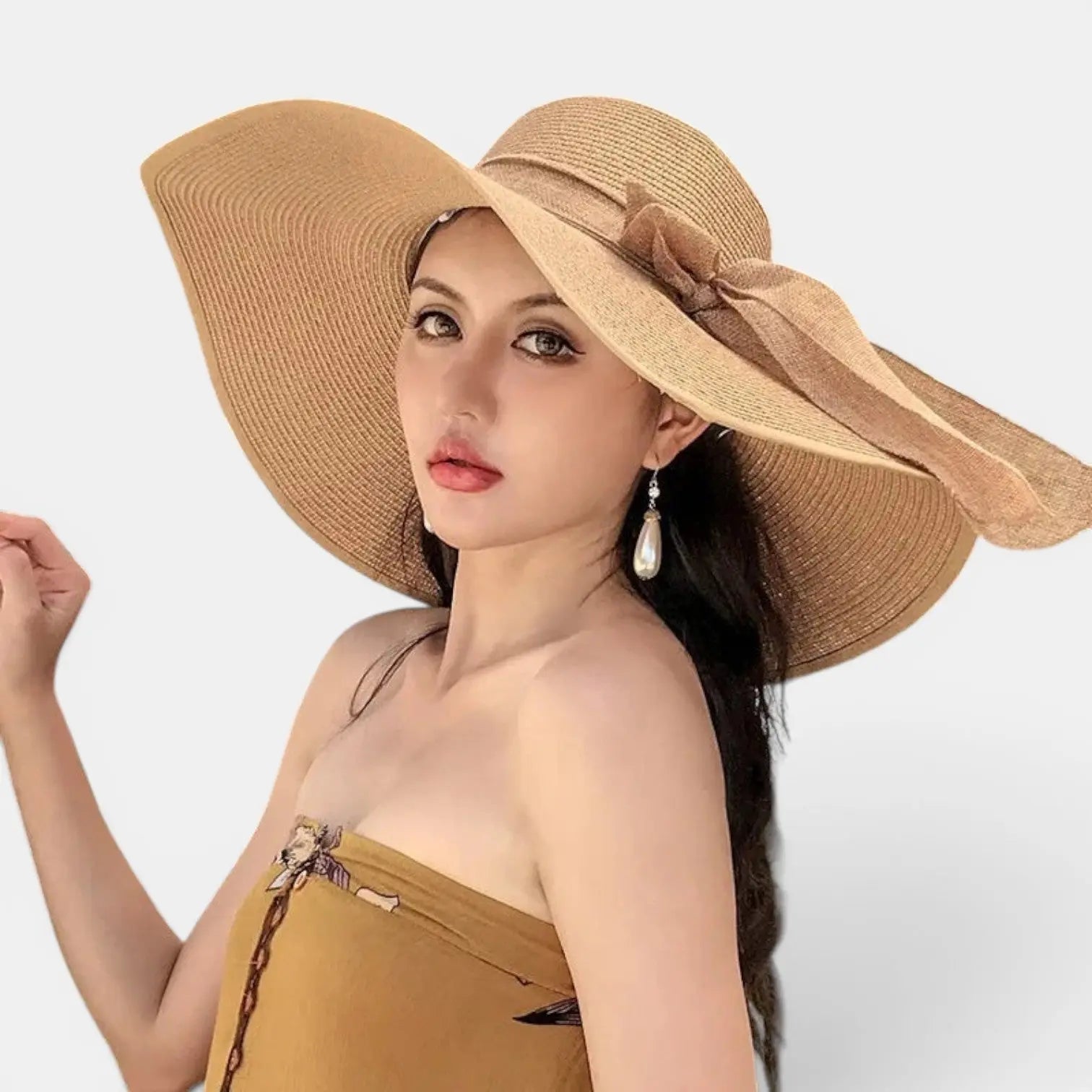 Chapeau Paille Bord Large Noeud Femme La Boutique du Chapeau