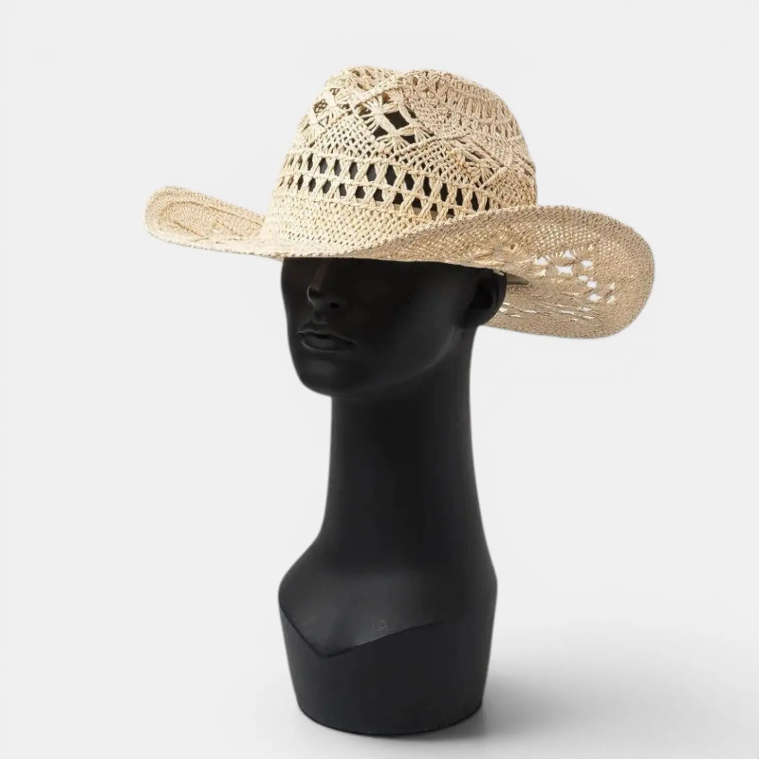 Chapeau Cowboy Paille Ajouré Femme