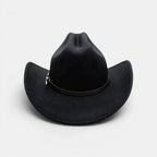 Chapeau Cowboy Feutre Bande Cuir Unisexe La Boutique du Chapeau