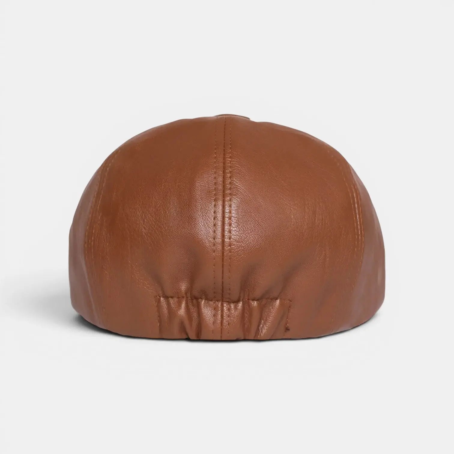 Casquette Gavroche Cuir Homme Noir et Camel La Boutique du Chapeau