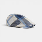 Casquette Gavroche Coton Lin Motif Carreaux Homme La Boutique du Chapeau