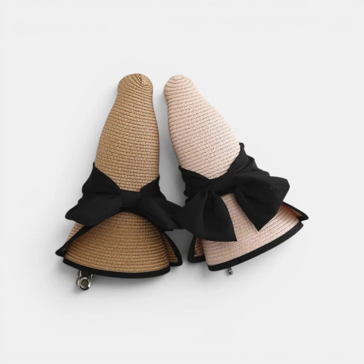Chapeau Paille Tressée Bord Large Nœud Noir Femme La Boutique du Chapeau