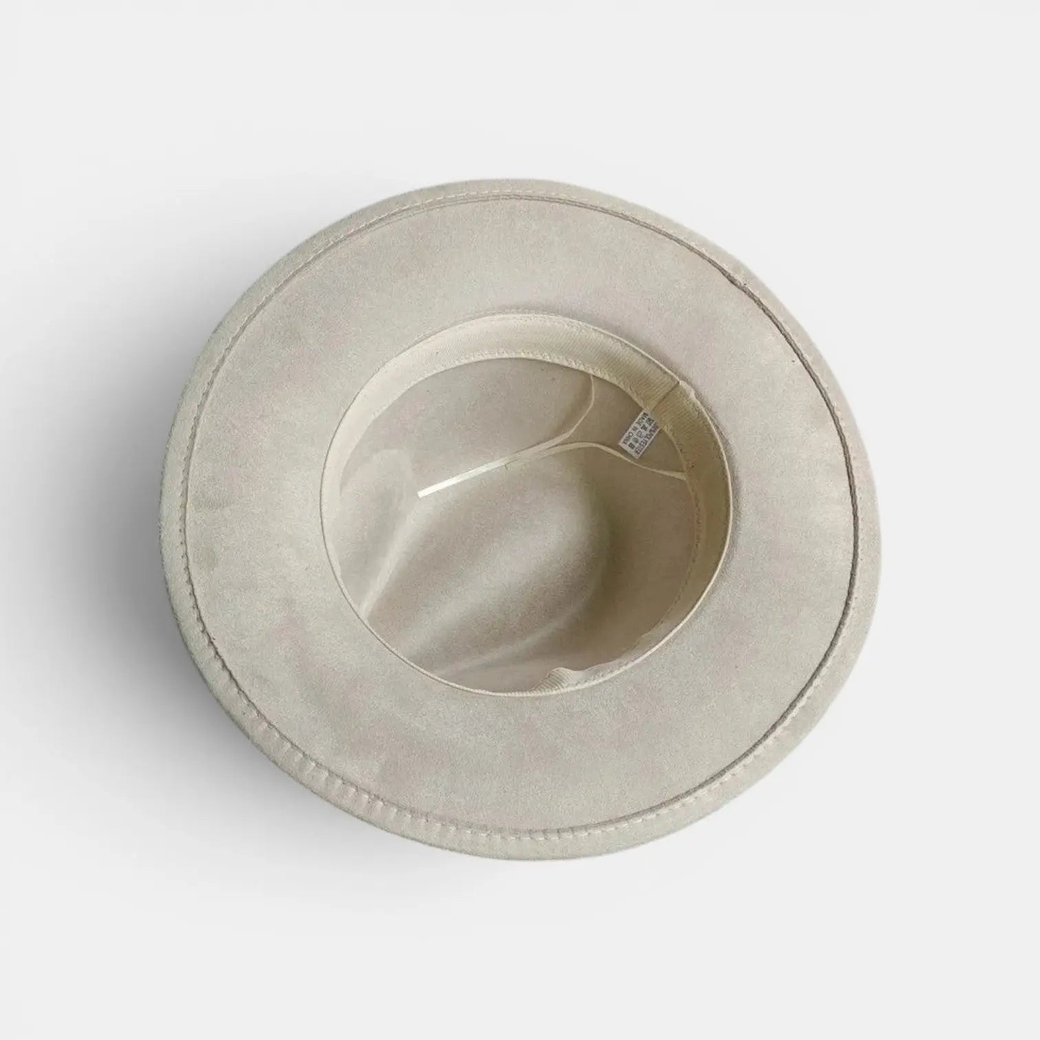 Chapeau Fedora Suédine Bord Large avec Boucle Métal