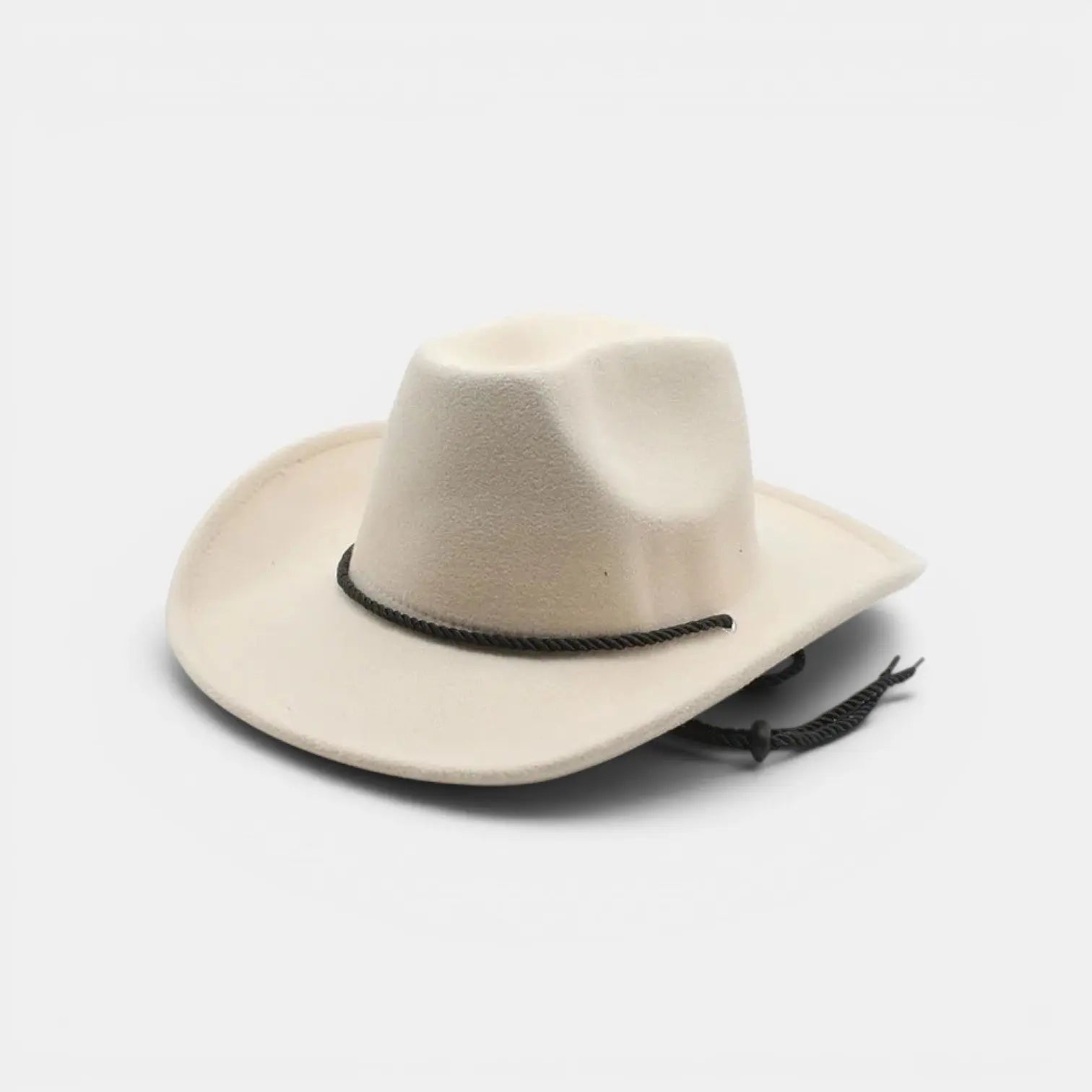 Chapeau Cowboy Feutre Bord Large Cordelière Unisexe La Boutique du Chapeau