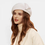 Béret Laine Femme avec Broche Fantaisie La Boutique du Chapeau
