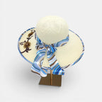 Chapeau Paille Bord Large Fleurs et Ruban Femme La Boutique du Chapeau