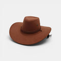 Chapeau Cowboy Suédine Bord Large Cordelière Unisexe La Boutique du Chapeau