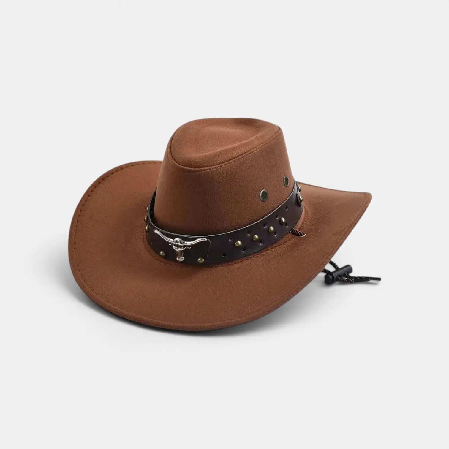 Chapeau Cowboy Feutre Bandeau Clouté Homme