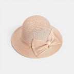 Chapeau Paille Crochet Nœud Perle Femme La Boutique du Chapeau