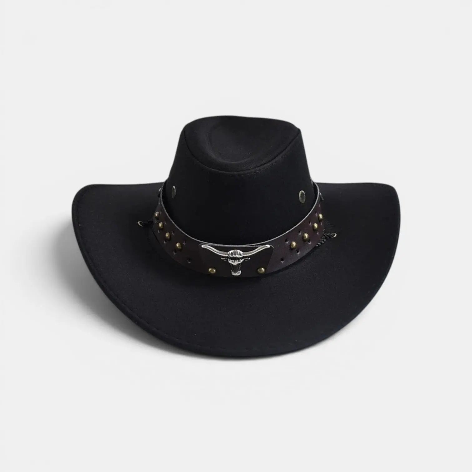 Chapeau Cowboy Feutre Bandeau Clouté Homme