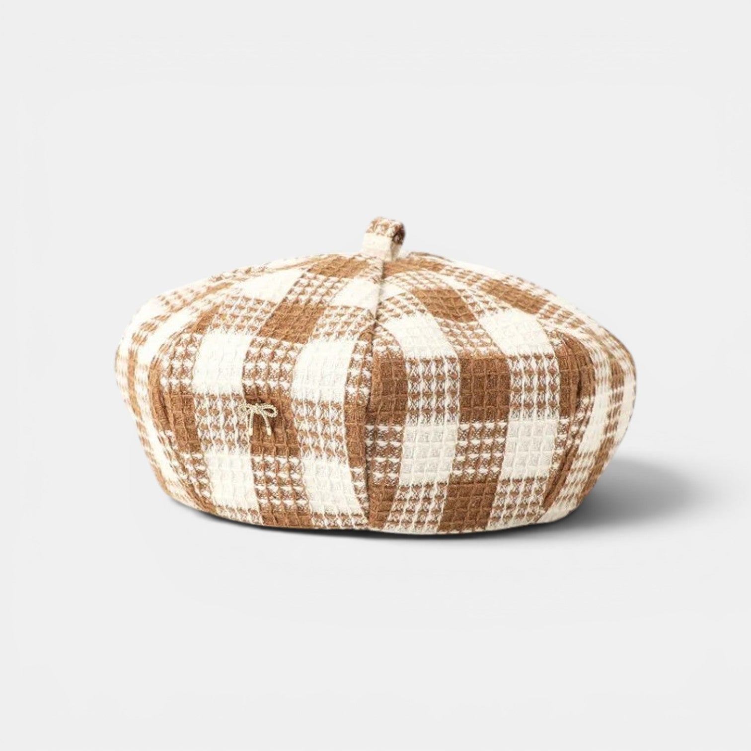 Béret Coton à Carreaux Femme