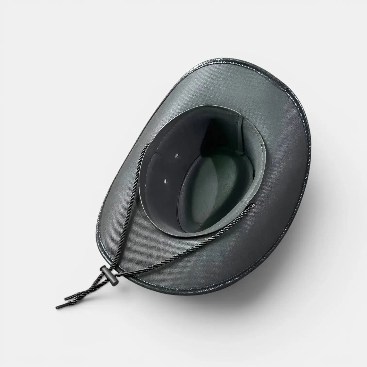 Chapeau Cowboy Cuir Bord Large avec Cordon Unisexe La Boutique du Chapeau