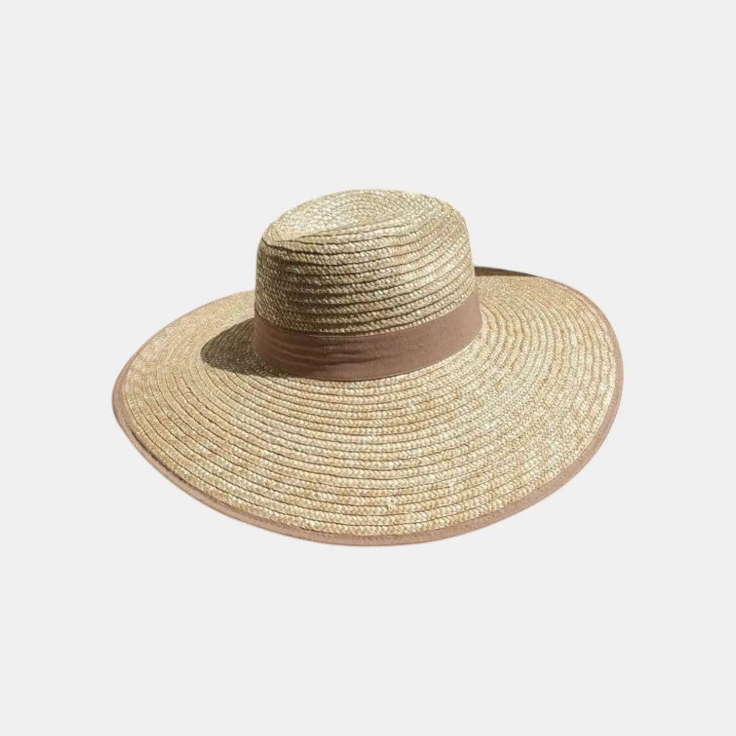 Chapeau Paille Canotier Bord Large Ruban Noir Femme La Boutique du Chapeau