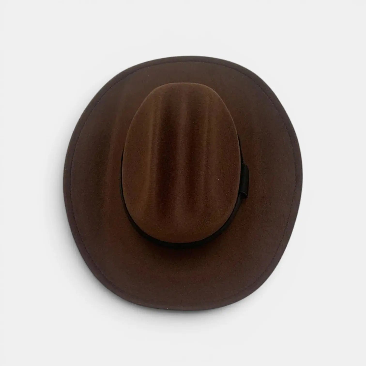 Chapeau Cowboy Feutre Structuré Bord Large Unisexe Camel La Boutique du Chapeau