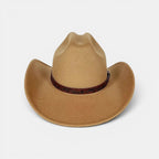 Chapeau Cowboy Feutre Bande Cuir Unisexe La Boutique du Chapeau