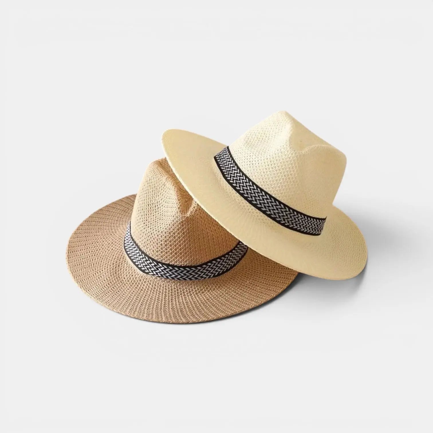 Chapeau Panama Paille Bord Large Homme