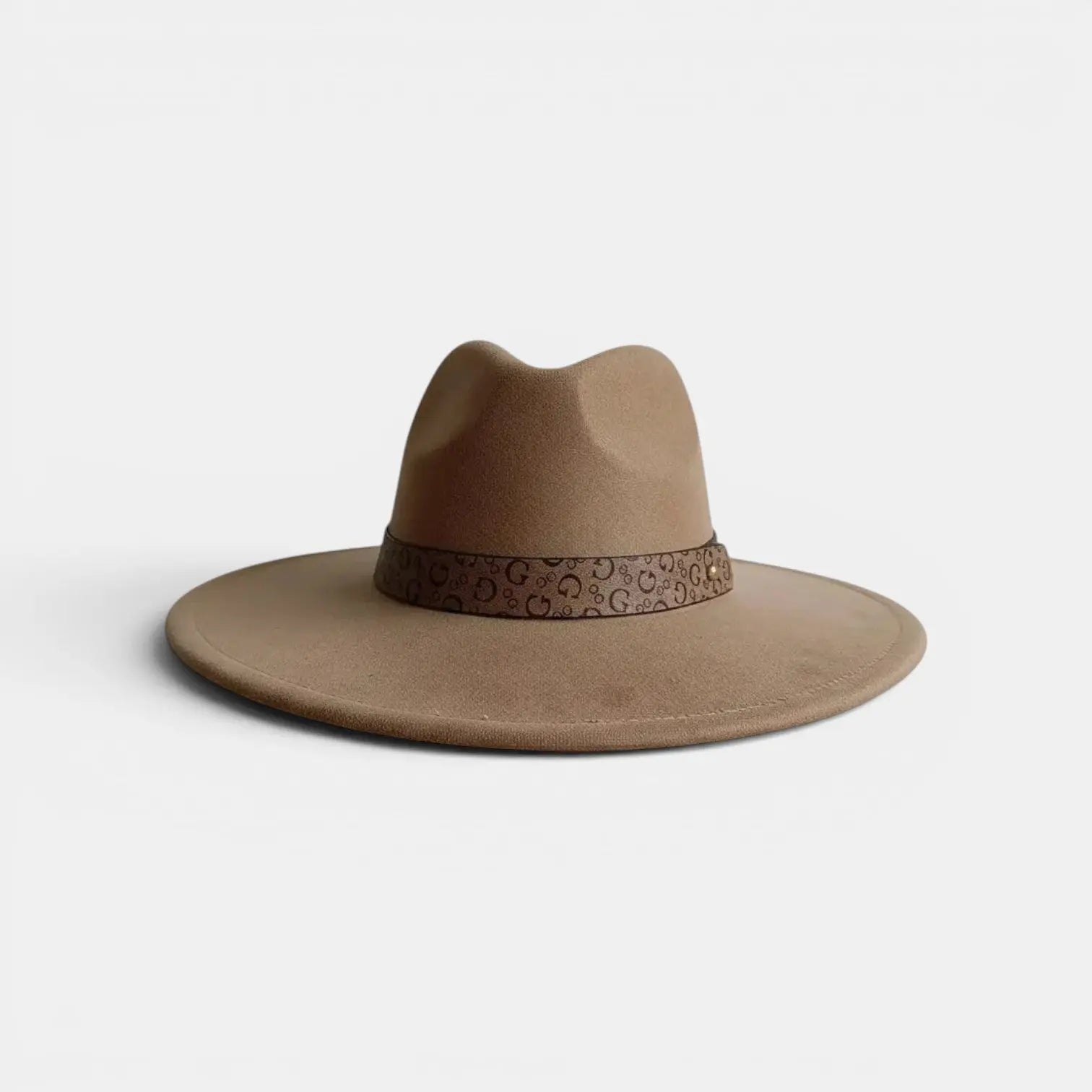 Chapeau Fedora Effet Suédine Bandeau Graphique La Boutique du Chapeau