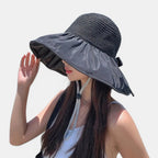 Chapeau Paille Bord Large Anti-UV Femme La Boutique du Chapeau