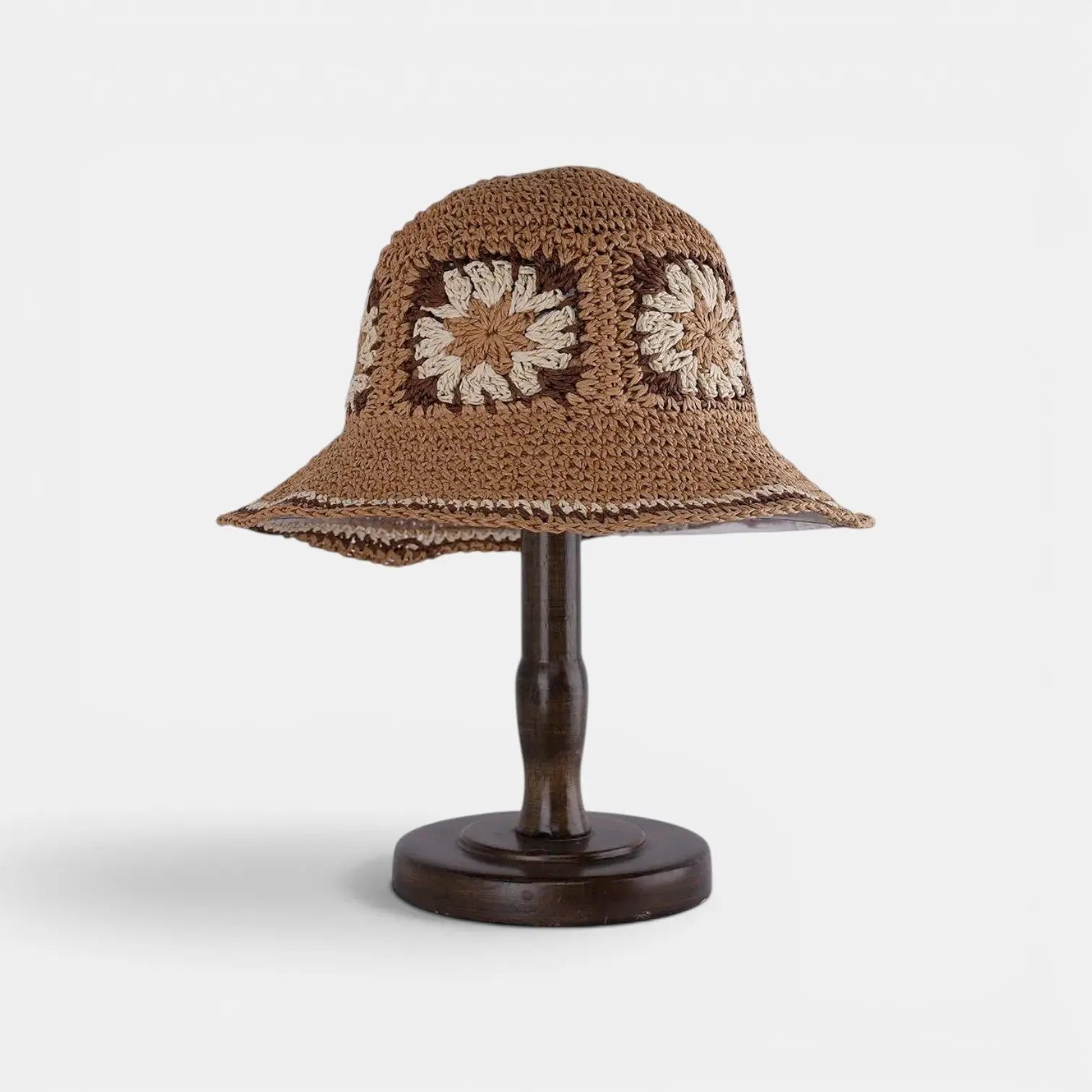 Bob Paille Crochet Fleurs Femme La Boutique du Chapeau