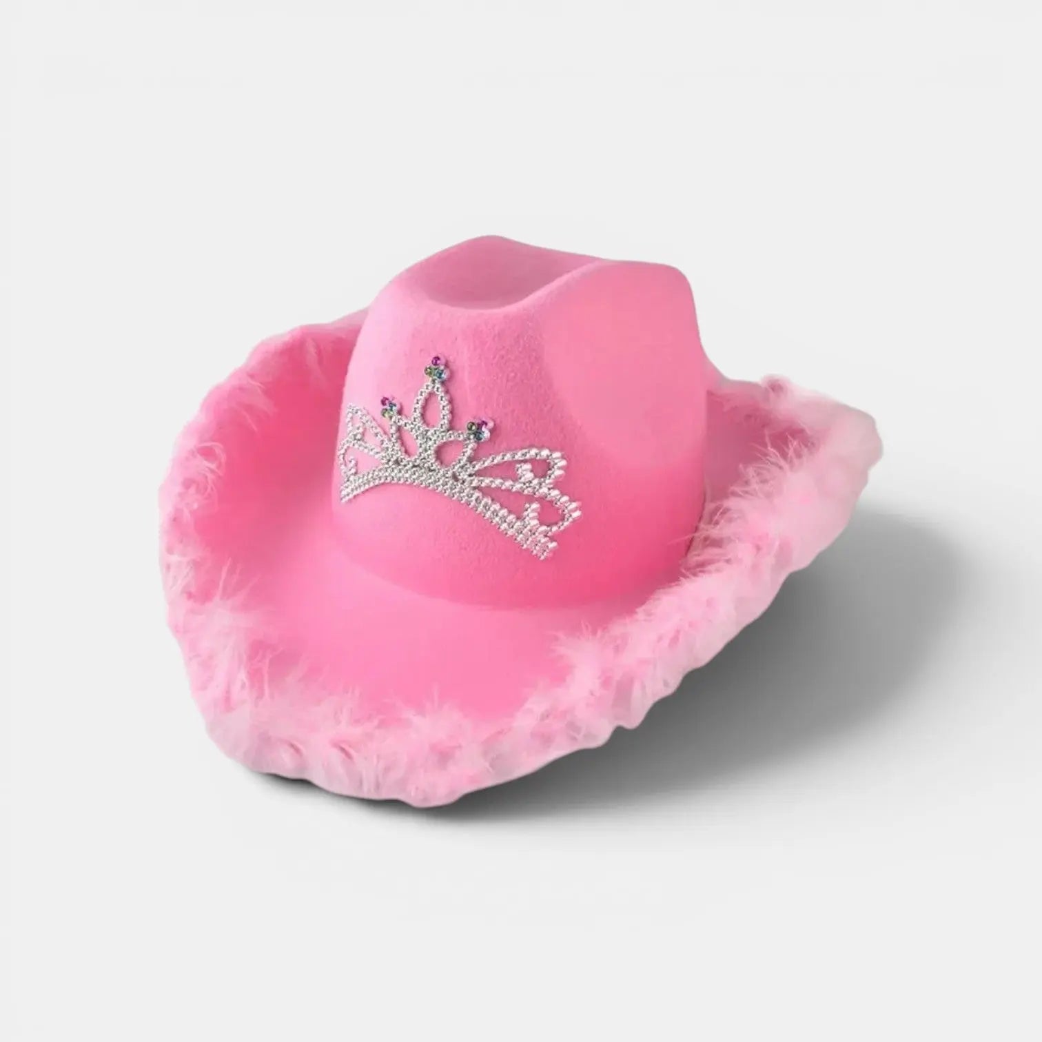 Chapeau Cowboy Feutrine Bordure Fourrure Femme Noël La Boutique du Chapeau