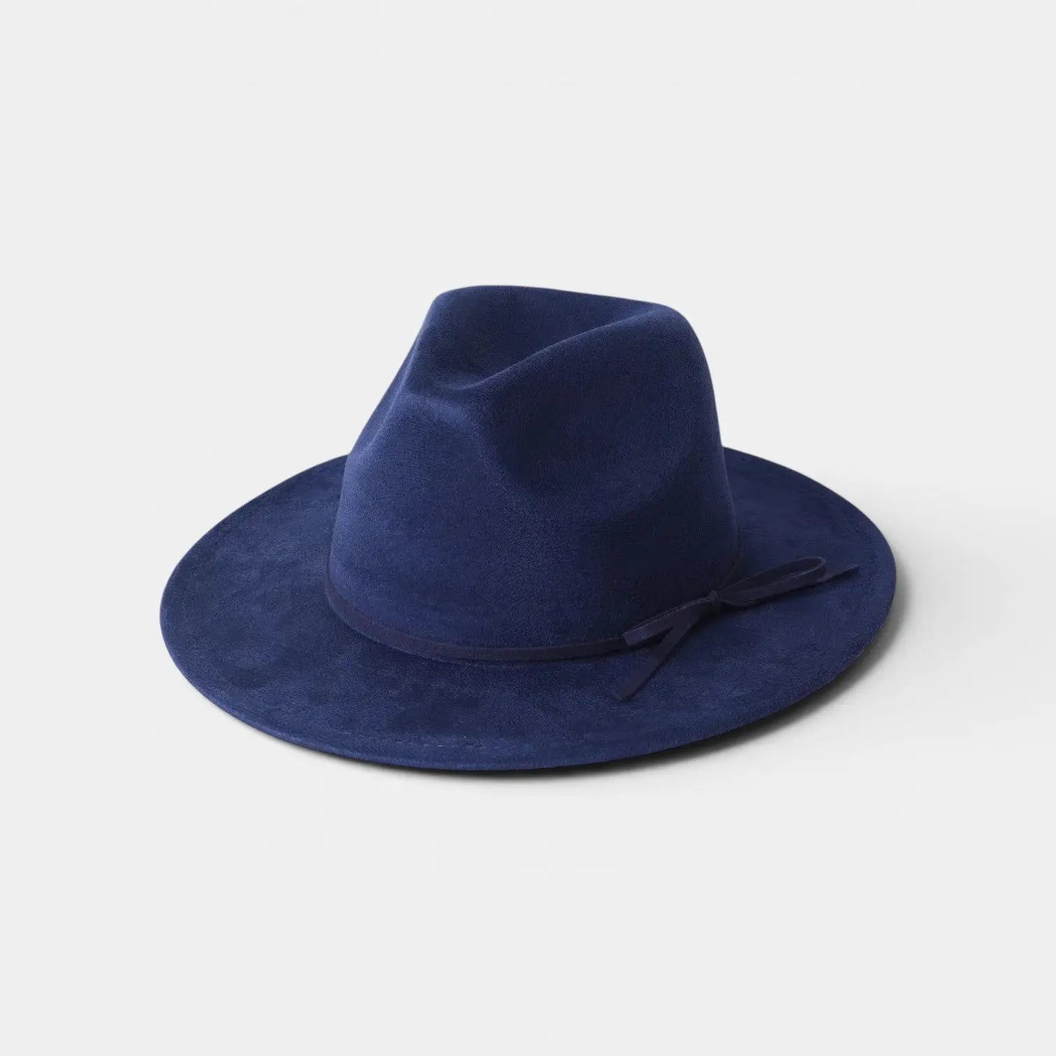Chapeau Fedora Suédine Bord Large avec Boucle Métal La Boutique du Chapeau
