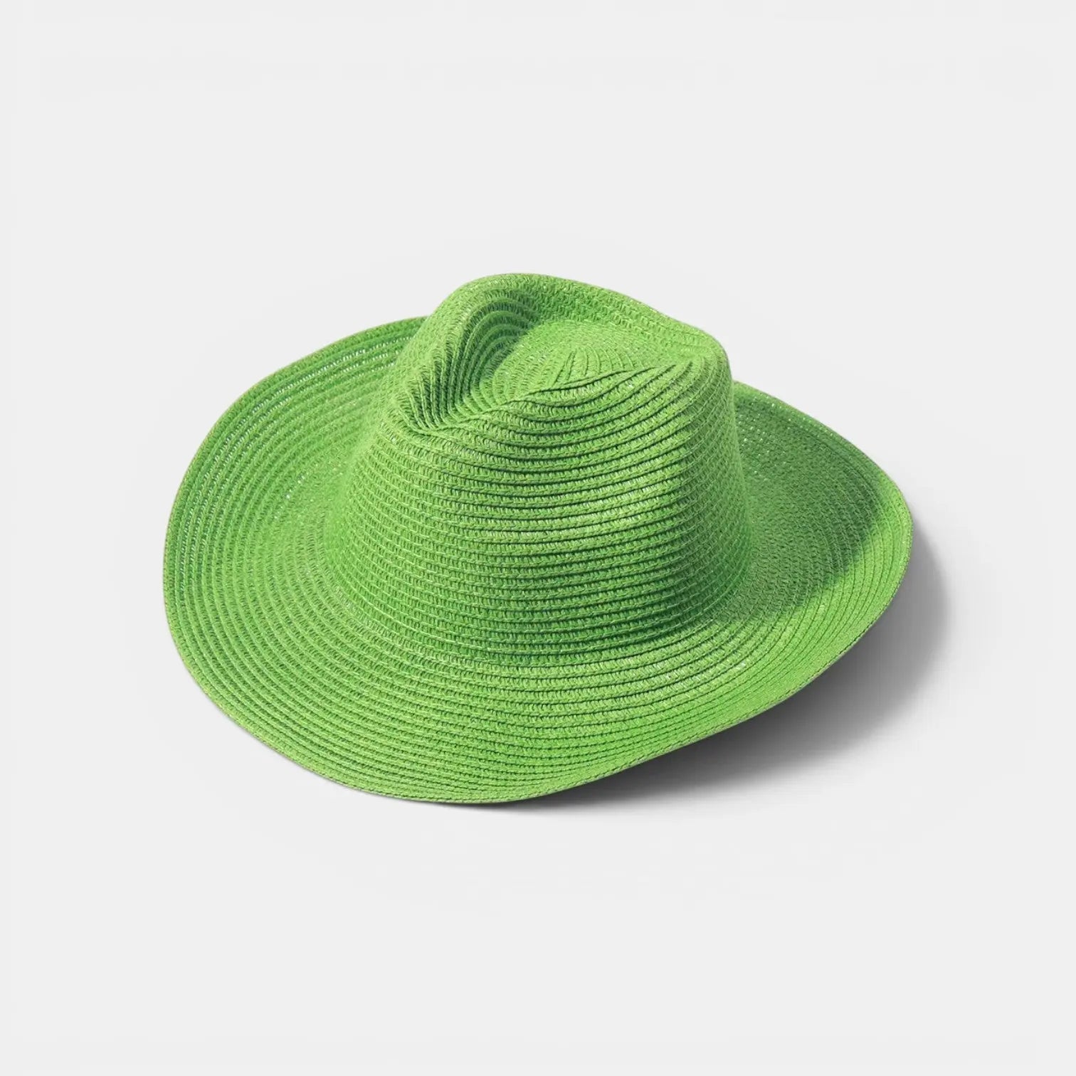 Chapeau Paille Fedora Bord Large Femme
