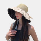 Chapeau Paille Bord Large Anti-UV Femme La Boutique du Chapeau