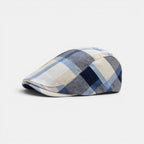 Casquette Gavroche Coton Lin Motif Carreaux Homme La Boutique du Chapeau