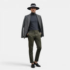 Chapeau Fedora Suédine Bord Large Ruban Contrasté La Boutique du Chapeau