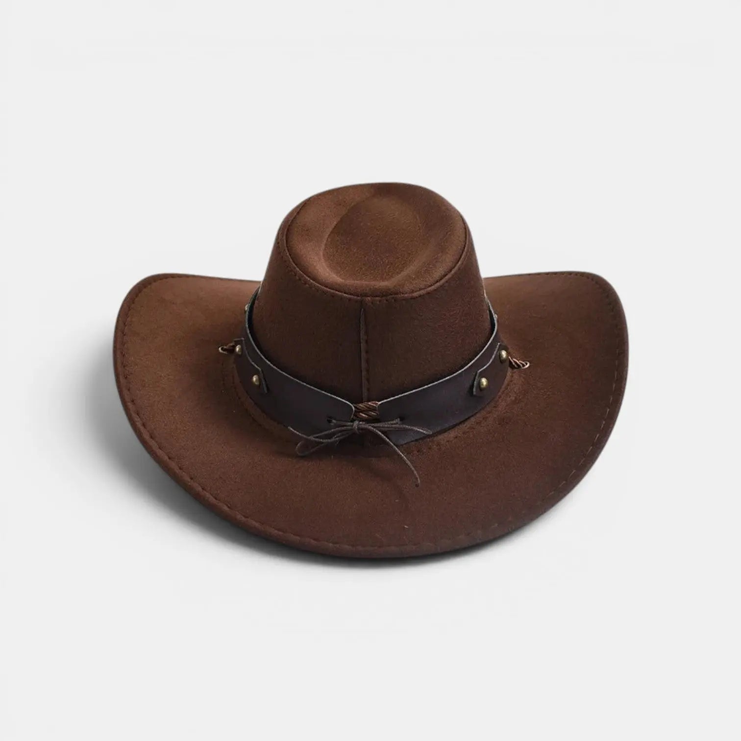 Chapeau Cowboy Feutre Bandeau Clouté Homme