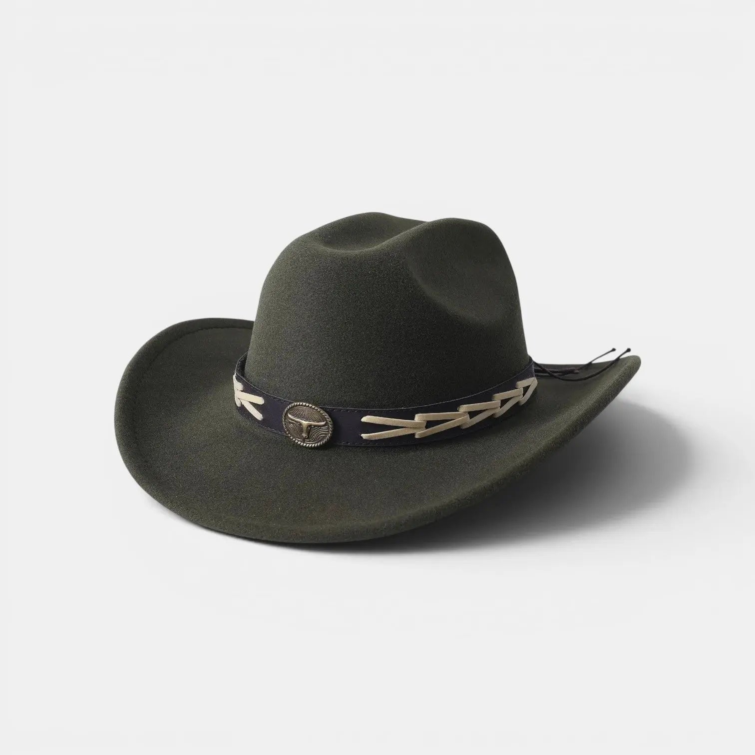 Chapeau Cowboy Feutre Bande Tressée Mixte La Boutique du Chapeau