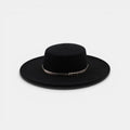 Chapeau Fedora Laine Bord Large Boucle Métallique La Boutique du Chapeau