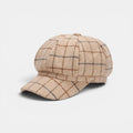 Casquette Gavroche à Carreaux en Tweed Femme La Boutique du Chapeau