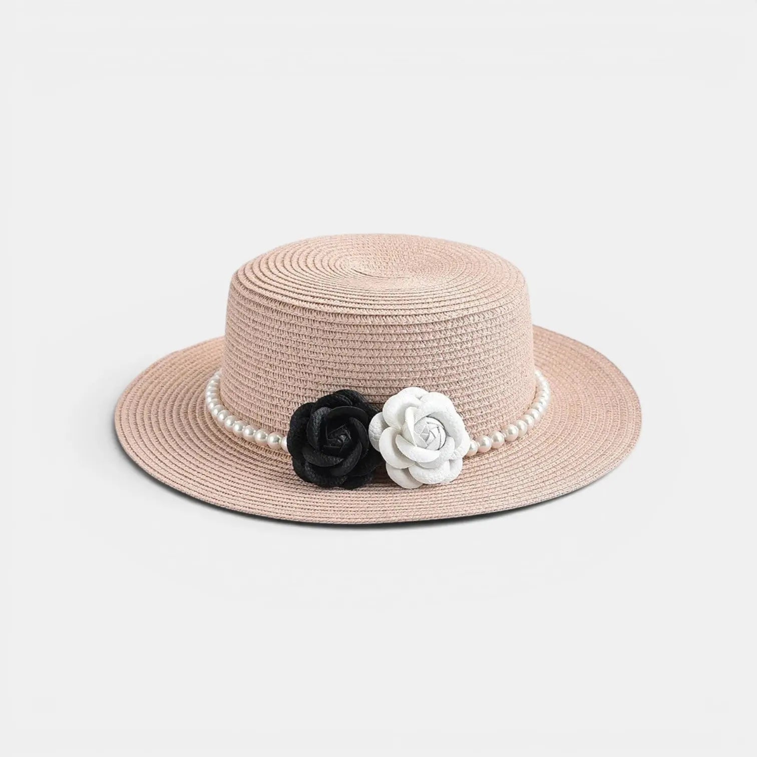 Chapeau Paille Femme Fleurs et Perles Bord Large La Boutique du Chapeau