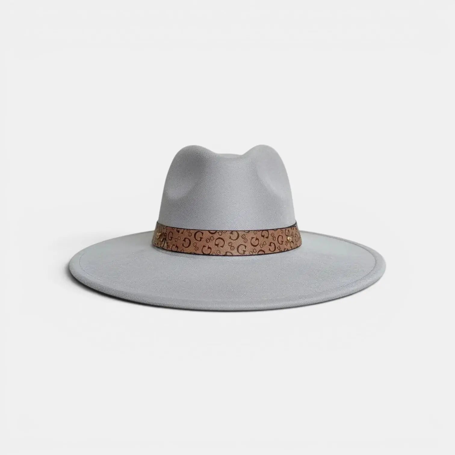 Chapeau Fedora Effet Suédine Bandeau Graphique La Boutique du Chapeau