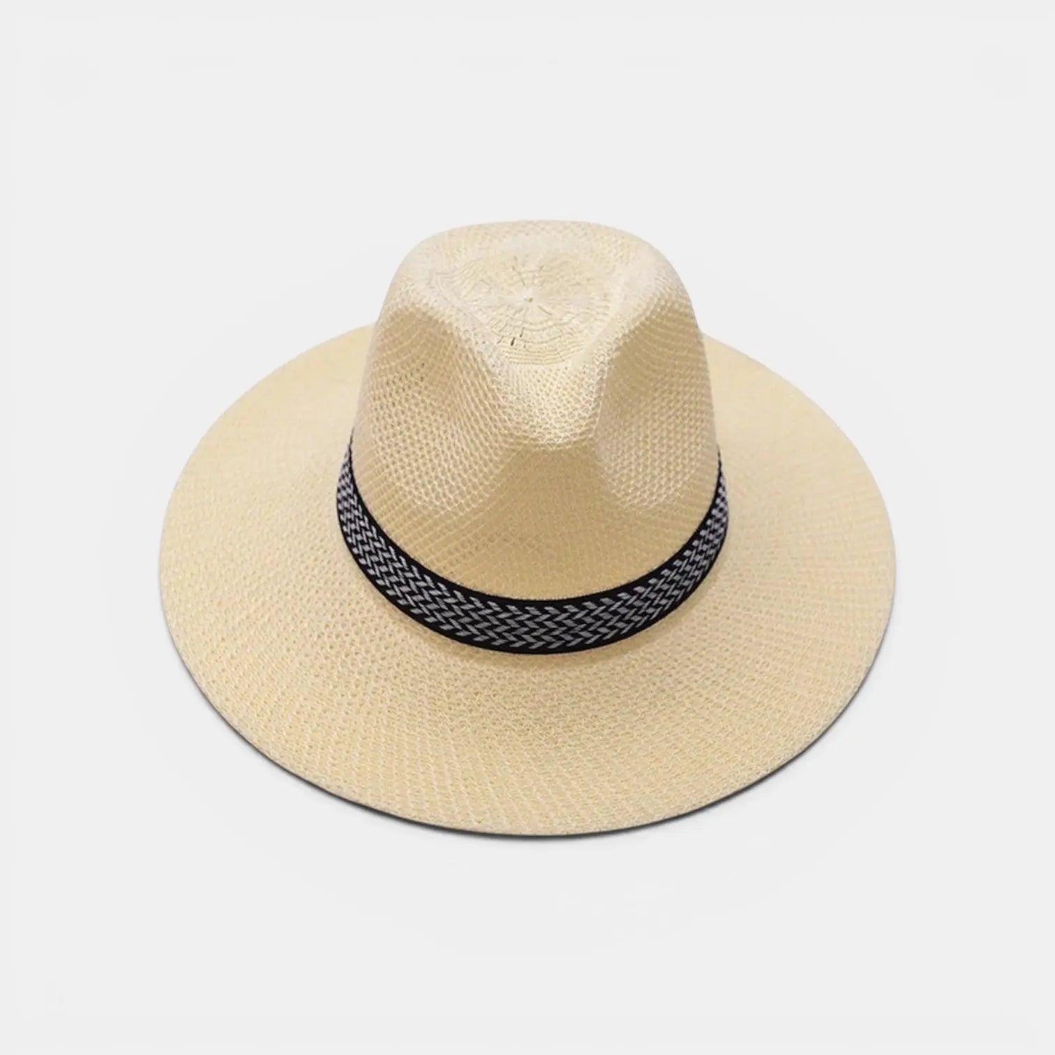 Chapeau Panama Paille Bord Large Homme