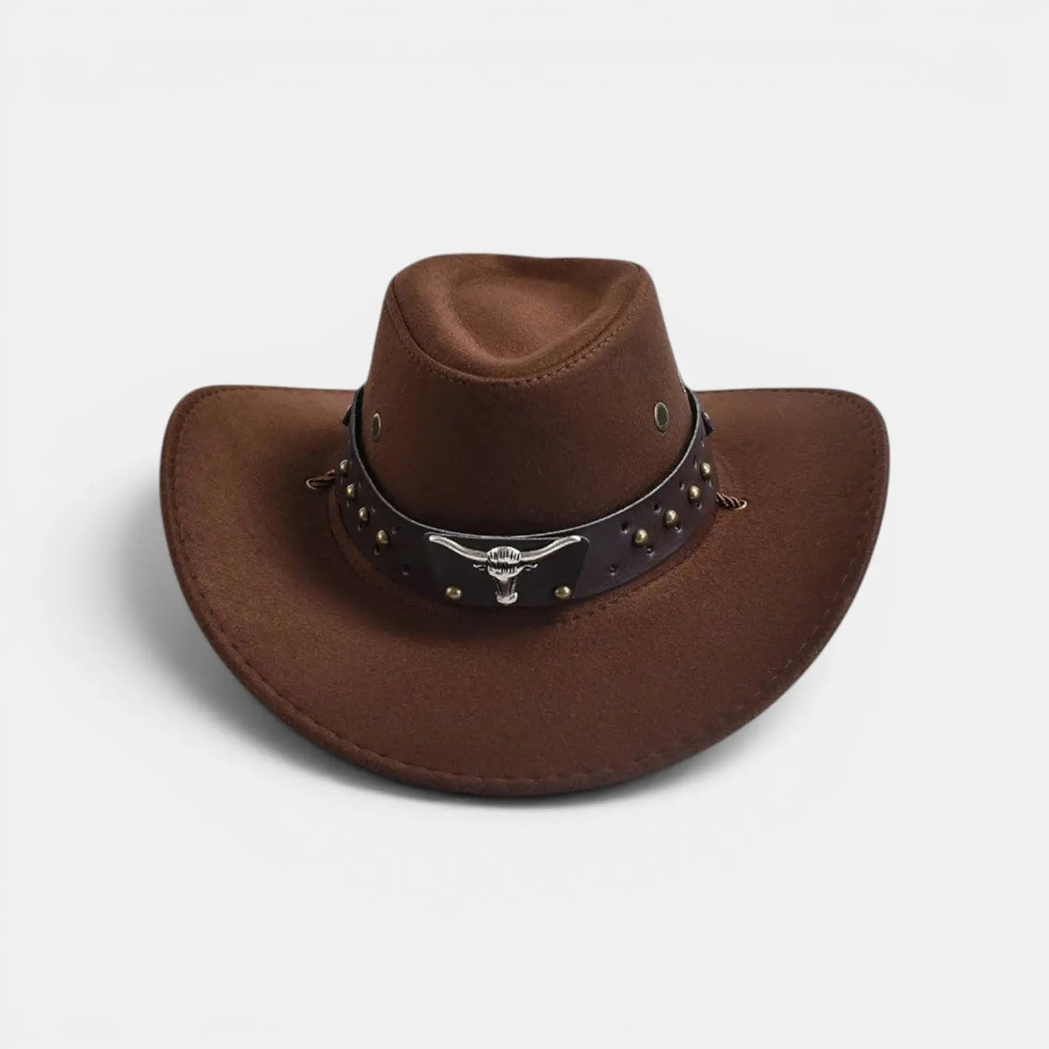 Chapeau Cowboy Feutre Bandeau Clouté Homme