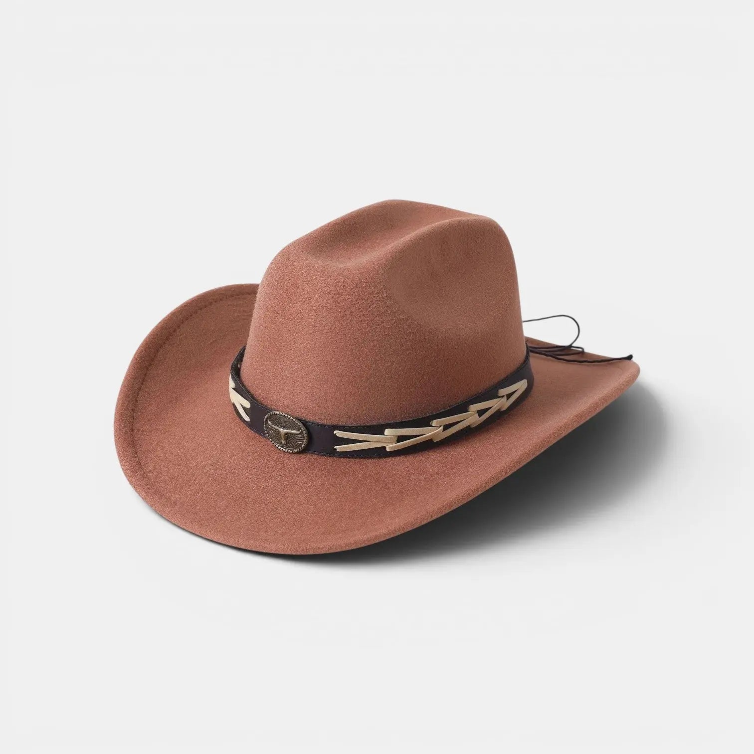 Chapeau Cowboy Feutre Bande Tressée Mixte La Boutique du Chapeau