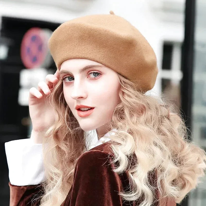 Béret Basque Laine Femme Traditionnel