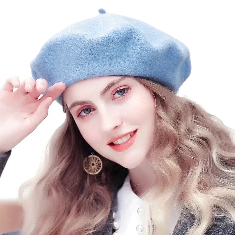 Béret Basque Laine Femme Traditionnel