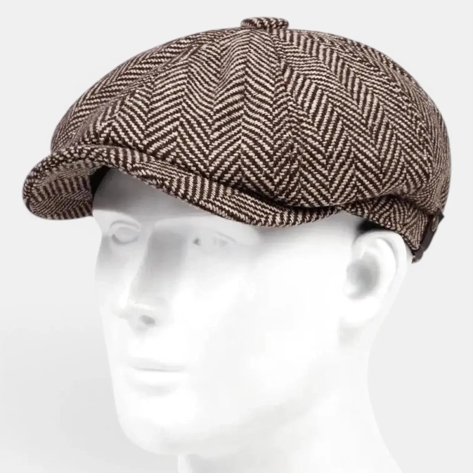 Casquette Gavroche Tweed Chevron Homme La Boutique du Chapeau