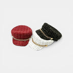 Casquette Gavroche Tweed Chaîne Dorée Femme La Boutique du Chapeau