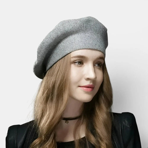 Béret Laine Femme Beige Style Parisien Classique La Boutique du Chapeau