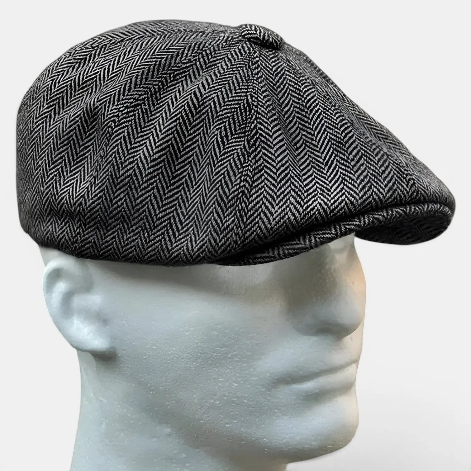 Casquette Gavroche Tweed Herringbone Homme La Boutique du Chapeau